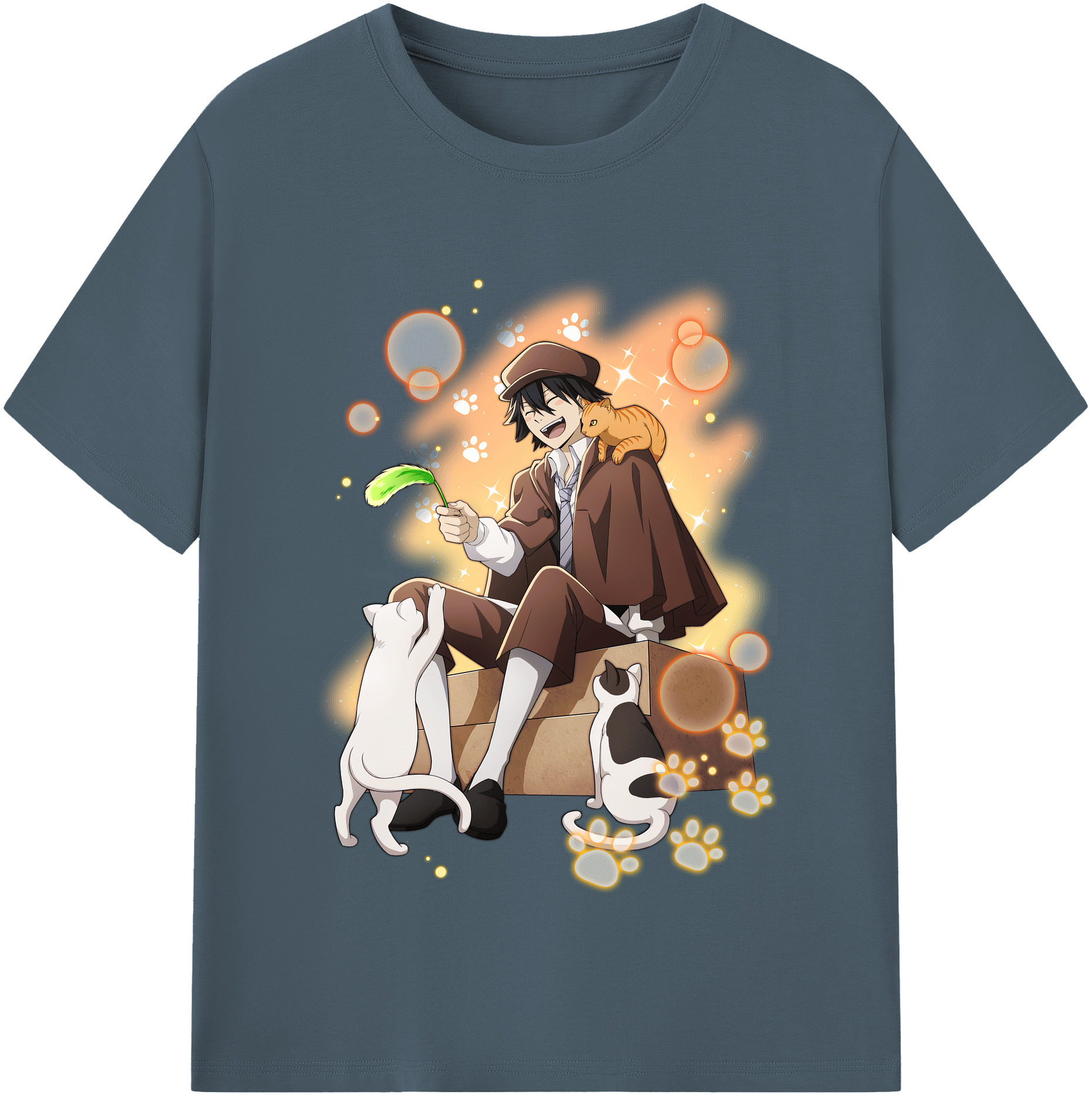 （画像用） 文豪ストレイドッグス Bungo Stray Dogs 綿100％半袖Tシャツ（フロントプリント）